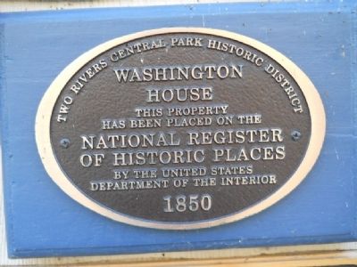 Washington House Marker image. Click for full size.
