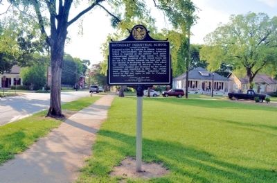 Secondary Industrial School Marker, Side 1 image. Click for full size.