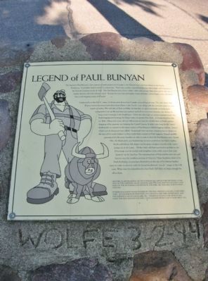 Legend of Paul Bunyan Marker image. Click for full size.