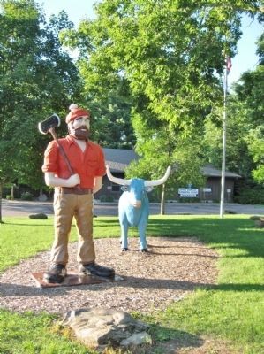 Paul Bunyan and Babe image. Click for full size.