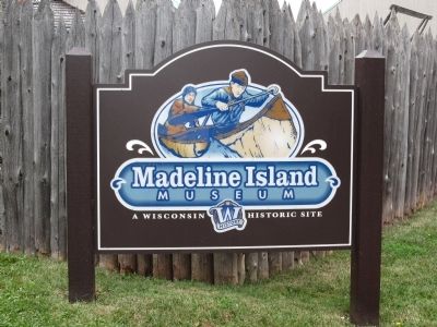Madeline Island Historical Museum sign image. Click for full size.