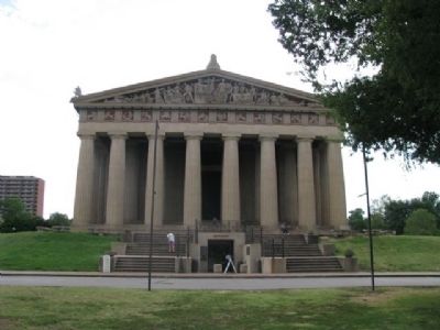 The Parthenon main entrance.. Click for full size. The Parthenon main entrance. image. Click for full size.