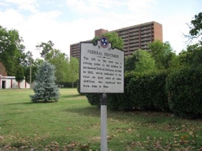 Federal Defenses Marker. Click for full size. Federal Defenses Marker image. Click for full size.