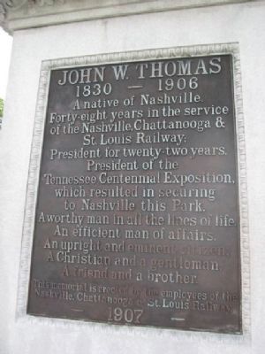 John W. Thomas Marker. Click for full size. John W. Thomas Marker image. Click for full size.