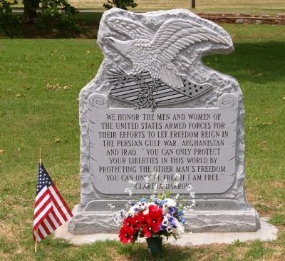 Veterans' Memorial, Duncan, Oklahoma image. Click for full size.