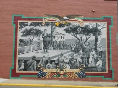 Lincoln and Slavery Mural. Click for full size. Lincoln and Slavery Mural image. Click for full size.