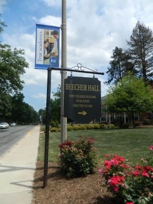 Beecher Hall Sign image. Click for full size.