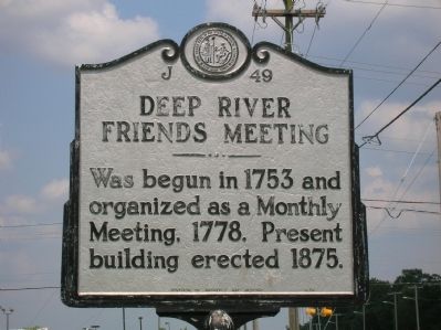 Deep River Friends Meeting Marker image. Click for full size.