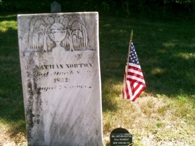 War of 1812 Veteran Headstone in Center Cemetery. Click for full size. War of 1812 Veteran Headstone in Center Cemetery image. Click for full size.