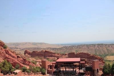 Red Rocks Amphitheatre and surrounding countryside image. Click for full size.