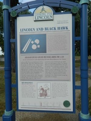 Lincoln and Blackhawk Marker. Click for full size. Lincoln and Blackhawk Marker image. Click for full size.