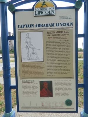 Captain Abraham Lincoln Marker image. Click for full size.