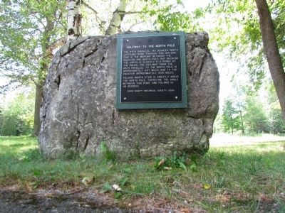 Halfway to the North Pole Marker. Click for full size. Halfway to the North Pole Marker image. Click for full size.