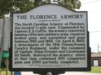 The Florence Armory Marker image. Click for full size.