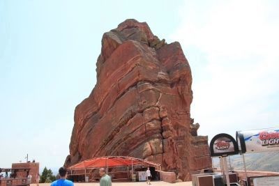 Red Rocks Amphitheatre's "Ship Rock" image. Click for full size.