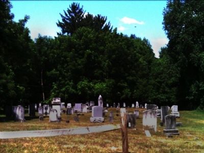 Street-side view of Early Cemetery image. Click for full size.