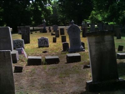 Names side of headstones in Early Burial Ground image. Click for full size.