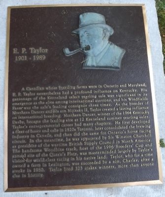 E. P. Taylor Marker image. Click for full size.