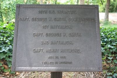 18th United States Infantry Marker. Click for full size. 18th United States Infantry Marker image. Click for full size.