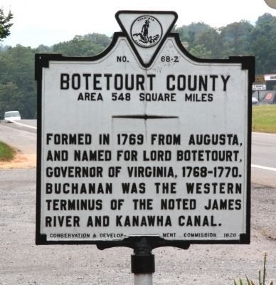 Botetourt County Face of Marker image. Click for full size.