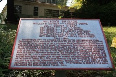 Wilson's Brigade Marker. Click for full size. Wilson's Brigade Marker image. Click for full size.