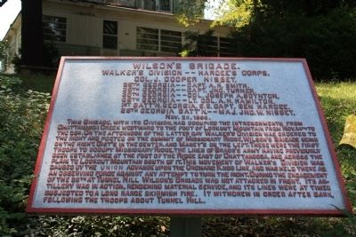 Wilson's Brigade Marker image. Click for full size.