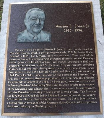 Warner L. Jones Jr. Marker image. Click for full size.