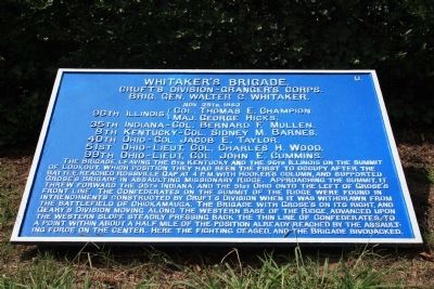 Whitaker's Brigade Marker image. Click for full size.