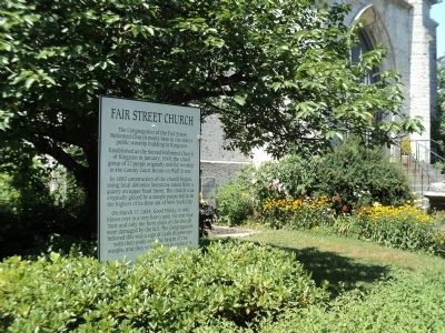 Fair Street Church Marker image. Click for full size.