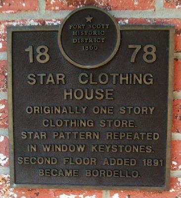 Star Clothing House Marker image. Click for full size.