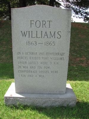 Fort Williams Marker image. Click for full size.