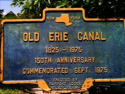 Old Erie Canal Marker. Click for full size. Old Erie Canal Marker image. Click for full size.