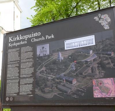 <i>Kirkkopuisto</i> Marker. Click for full size. <i>Kirkkopuisto</i> Marker image. Click for full size.