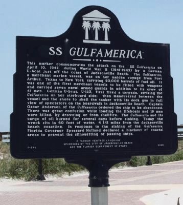 SS Gulfamerica Marker image. Click for full size.