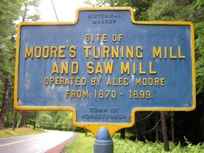 Moore's Turning Mill and Saw Mill Marker image. Click for full size.