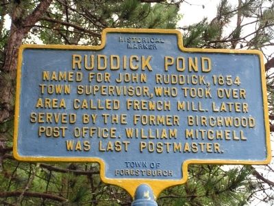 Ruddick Pond Marker image. Click for full size.