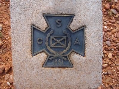 Plaque at base of Confederate Graves at Dragoon Springs Marker. Click for full size. Plaque at base of Confederate Graves at Dragoon Springs Marker image. Click for full size.