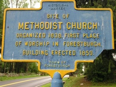 Site of Methodist Church Marker image. Click for full size.