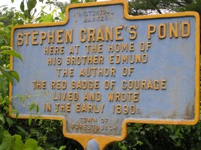 Stephen Crane's Pond Marker image. Click for full size.