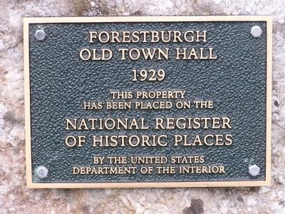 Town Hall Site Marker. Click for full size. Town Hall Site Marker image. Click for full size.