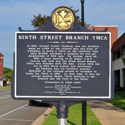 Ninth Street Branch YMCA Marker (Side 1) image. Click for full size.