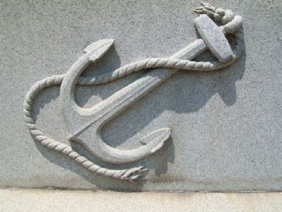 Civil War Memorial Navy Emblem image. Click for full size.