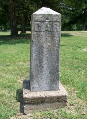 Civil War Memorial G.A.R. Boundary Marker image. Click for full size.