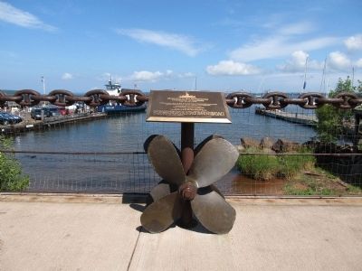 Memorial to Commercial Fishermen of Bayfield Marker image. Click for full size.