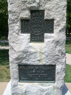 United Spanish War Veterans Memorial Marker image. Click for full size.