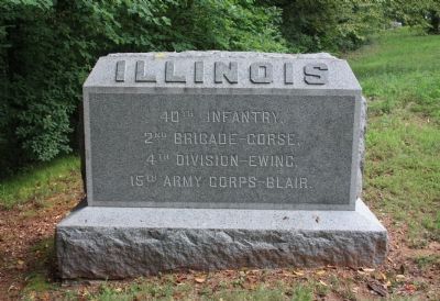 40th Illinois Marker image. Click for full size.