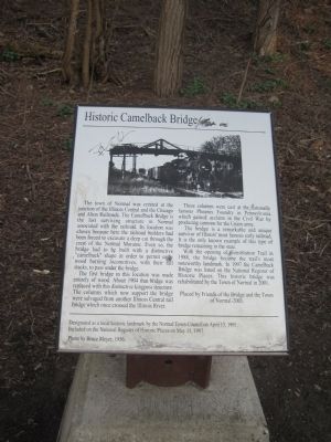 Historic Camelback Bridge Marker image. Click for full size.