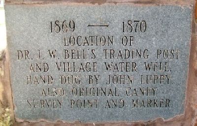 Bell's Trading Post and Village Water Well Marker image. Click for full size.