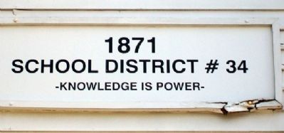 Caney School District No. 34 Sign image. Click for full size.