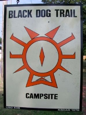 Black Dog Trail Campsite Marker image. Click for full size.